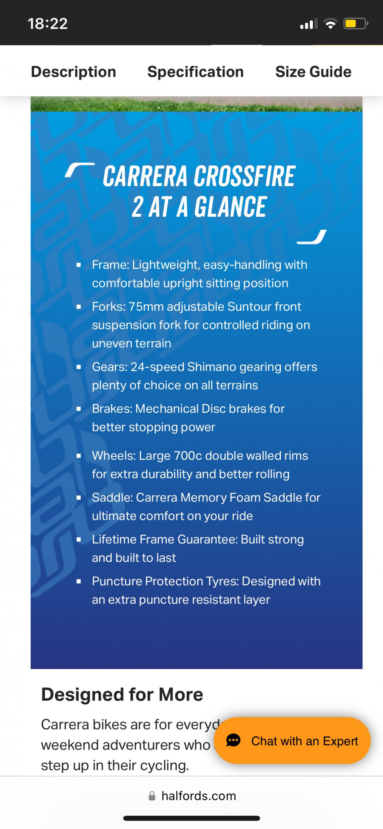 carrera crossfire 2 specification