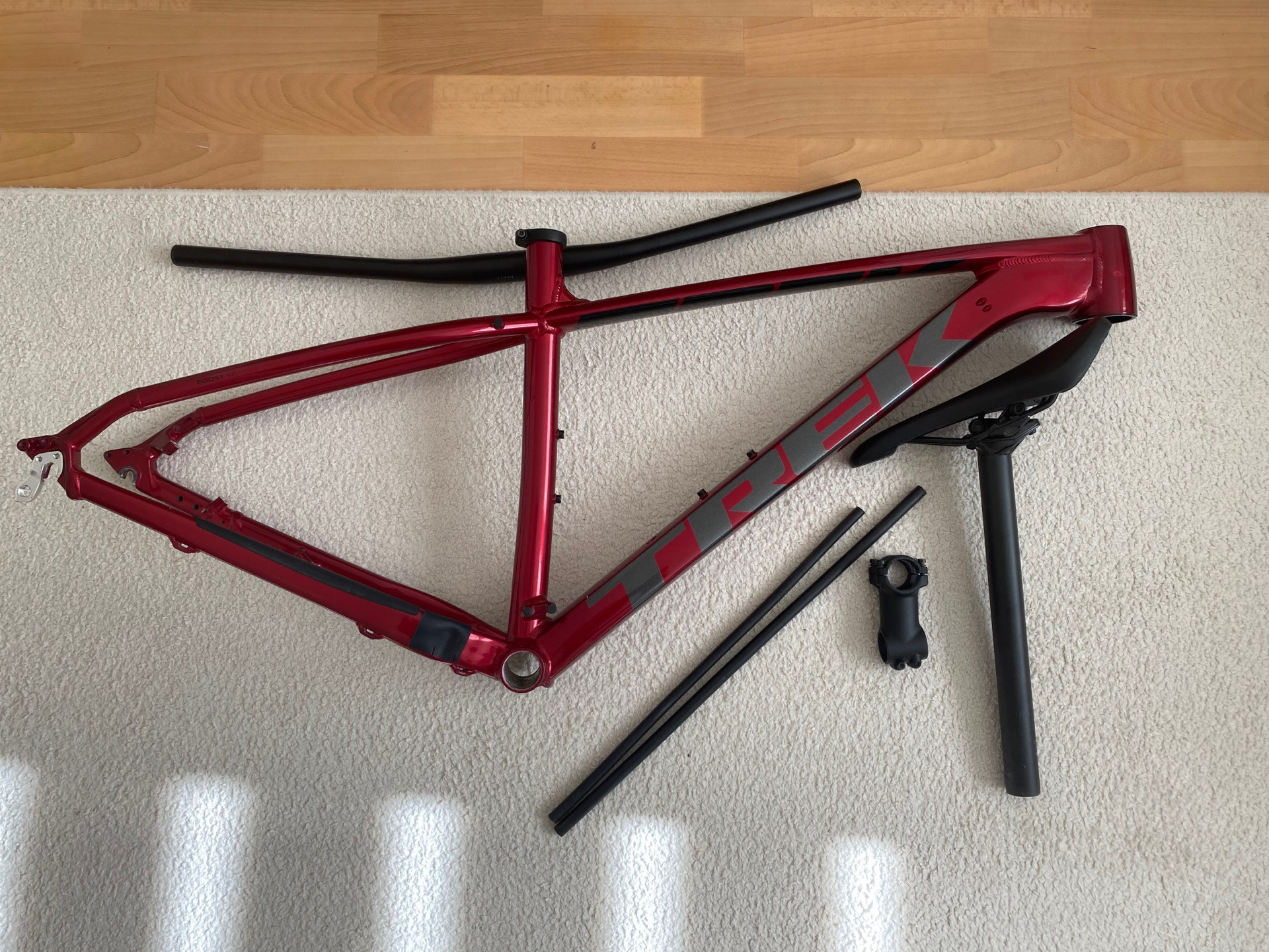 trek x caliber frameset