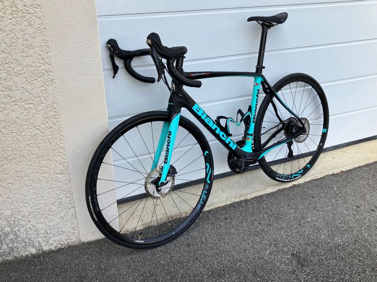 Used Bianchi Infinito CV Disc Ultegra 2018 2018 Road & Gravel, Blue — image 1 of 7
