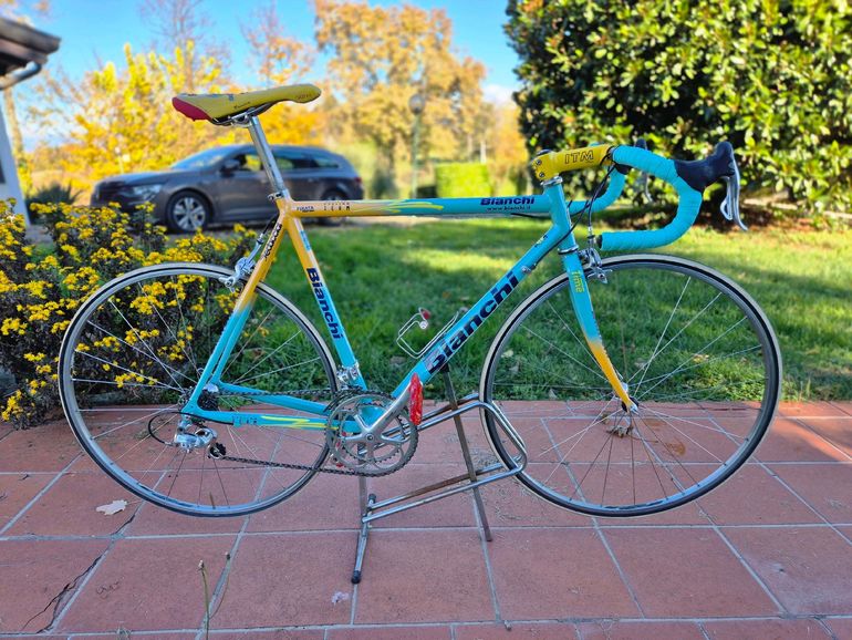 Used Bianchi Mega pro xl sc 61.10 Pantani Mercatone uno 98 1999 Road & Gravel, Orange — image 13 of 32