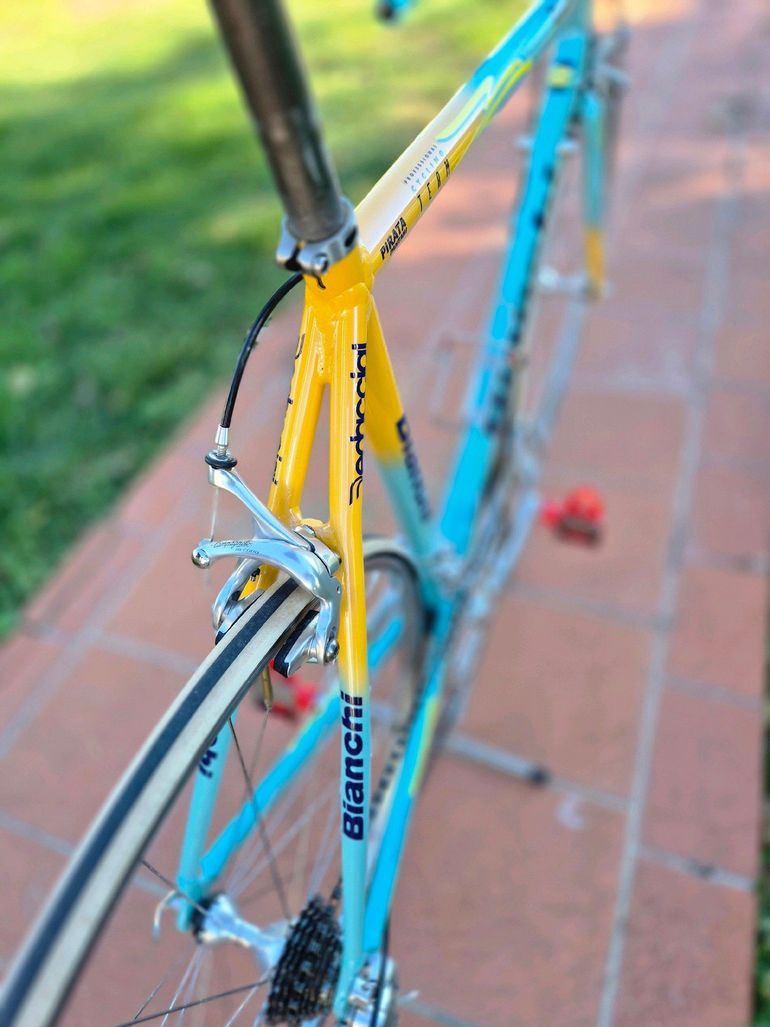 Used Bianchi Mega pro xl sc 61.10 Pantani Mercatone uno 98 1999 Road & Gravel, Orange — image 19 of 32