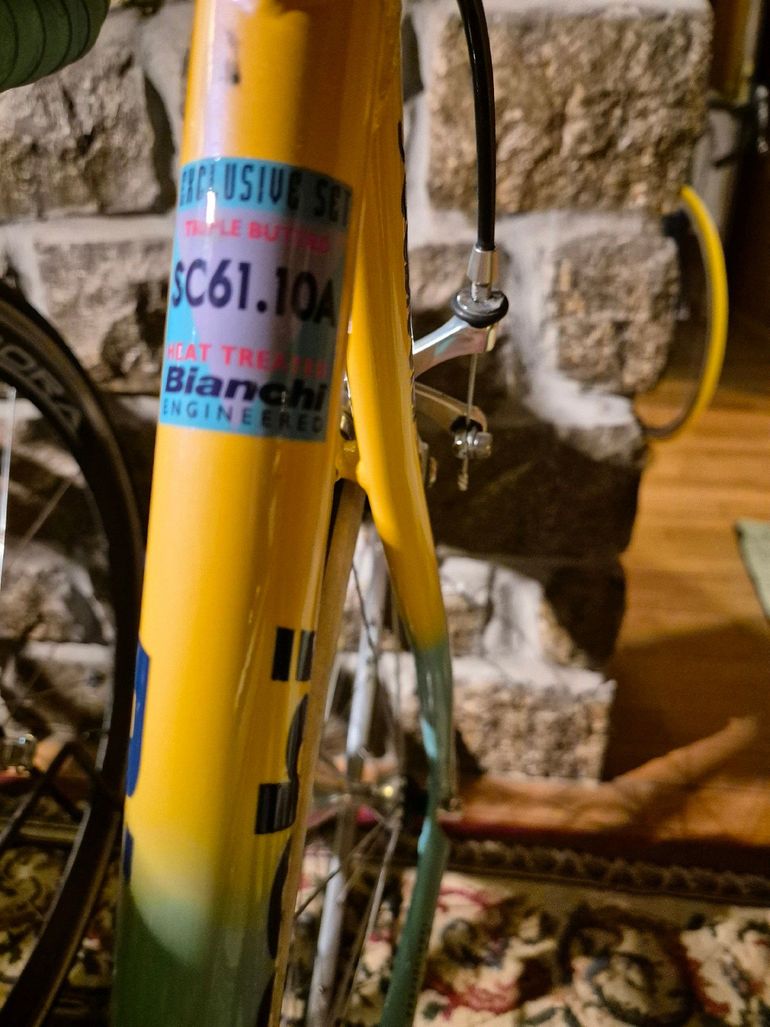 Used Bianchi Mega pro xl sc 61.10 Pantani Mercatone uno 98 1999 Road & Gravel, Orange — image 31 of 32