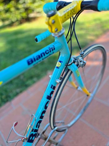 Used Bianchi Mega pro xl sc 61.10 Pantani Mercatone uno 98 1999 Road & Gravel, Orange — image 15 of 32