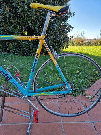 Used Bianchi Mega pro xl sc 61.10 Pantani Mercatone uno 98 1999 Road & Gravel, Orange — image 3 of 32