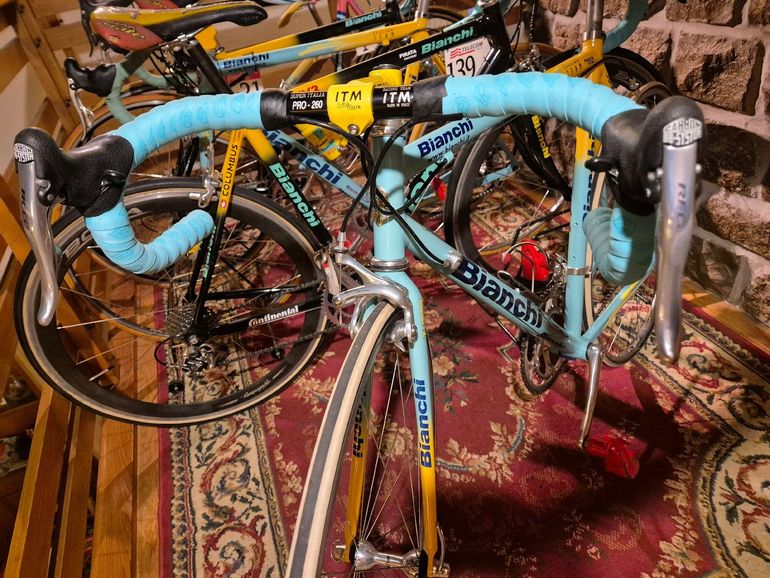 Used Bianchi Mega pro xl sc 61.10 Pantani Mercatone uno 98 1999 Road & Gravel, Orange — image 27 of 32