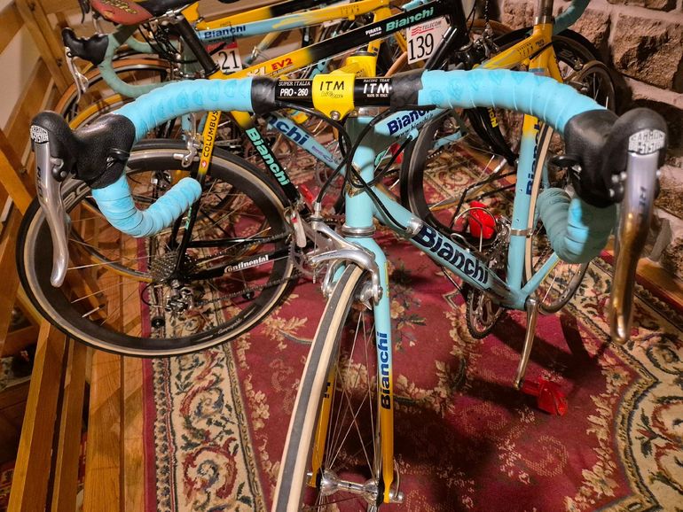 Used Bianchi Mega pro xl sc 61.10 Pantani Mercatone uno 98 1999 Road & Gravel, Orange — image 26 of 32