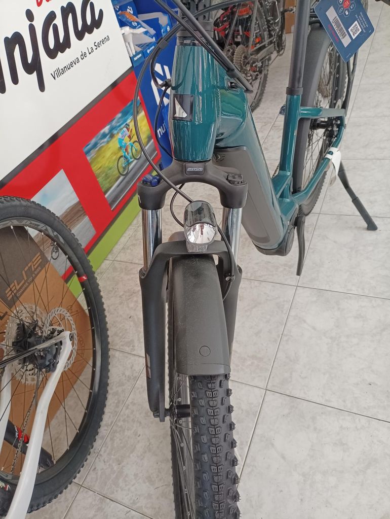 Used Haibike TREKKING 4 LOW ocean/black 2024 2024 Mountainbike, Green — image 6 of 9