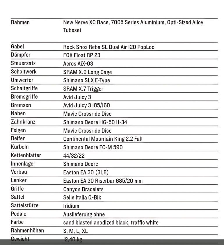 Used Canyon Nerve XC 5.0 2010 Mountainbike, Black — image 13 of 16