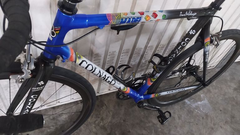 Used Colnago C40 carbon Mapei 1999 Road & Gravel, Blue — image 7 of 17