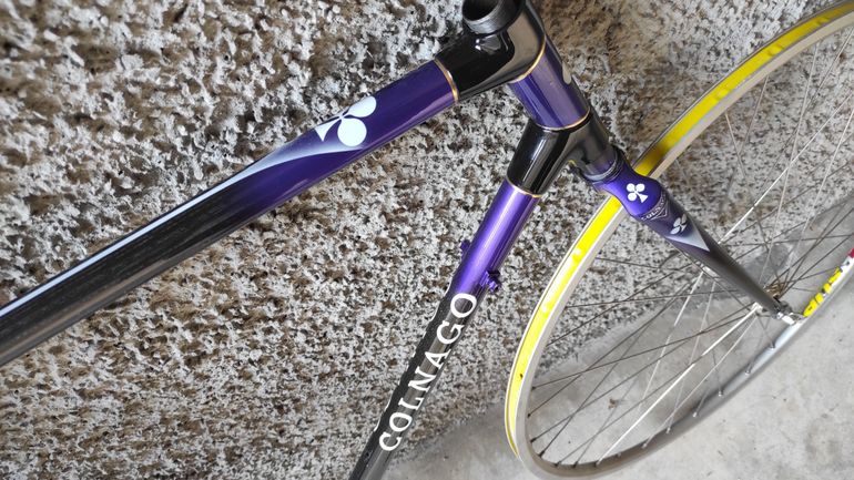 Used Colnago Carbitubo monotubo Frameset 1990 Road & Gravel, Purple — image 2 of 8