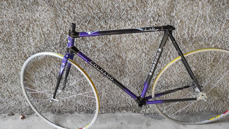 Used Colnago Carbitubo monotubo Frameset 1990 Road & Gravel, Purple — image 6 of 8