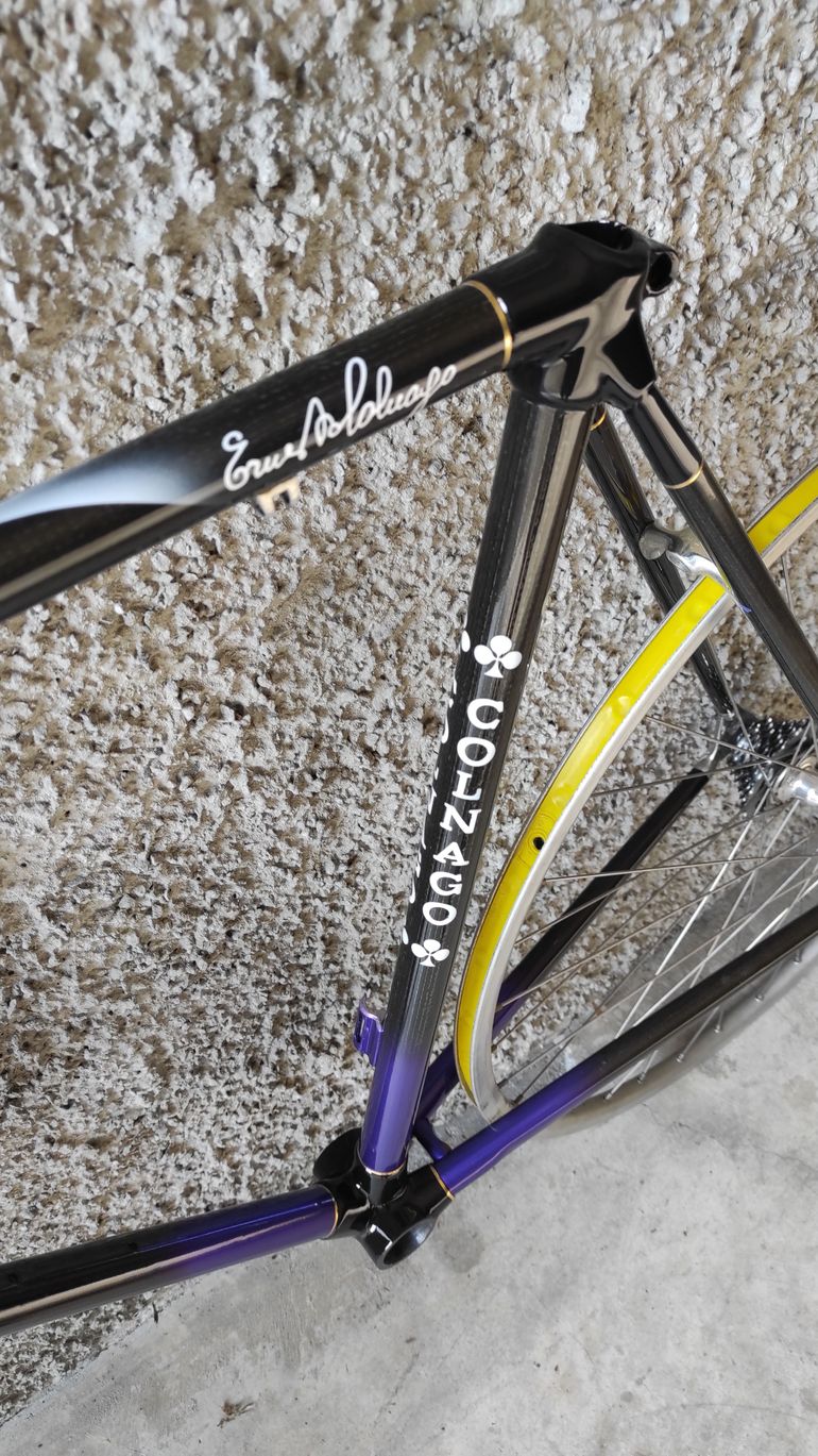 Used Colnago Carbitubo monotubo Frameset 1990 Road & Gravel, Purple — image 8 of 8