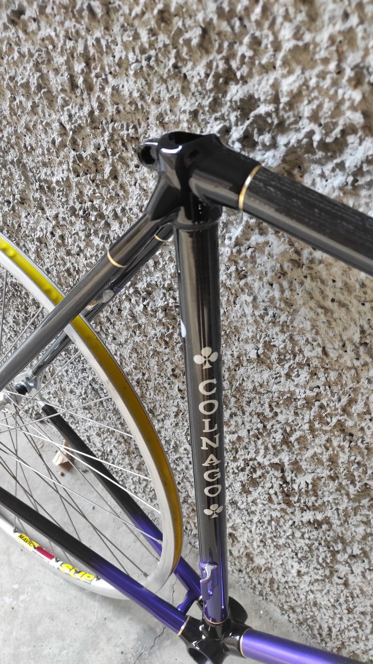 Used Colnago Carbitubo monotubo Frameset 1990 Road & Gravel, Purple — image 4 of 8