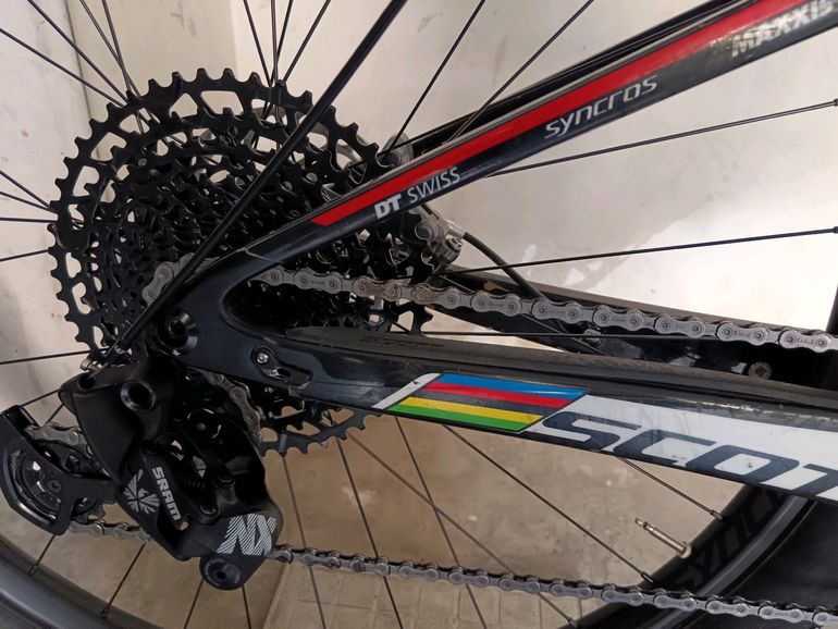 Used Scott Spark RC 900 Team 2018 2018 Mountainbike, Negro — image 3 of 4