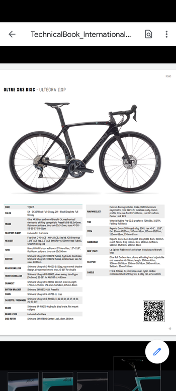 Bianchi - Oltre XR3 Disc Ultegra, 2021