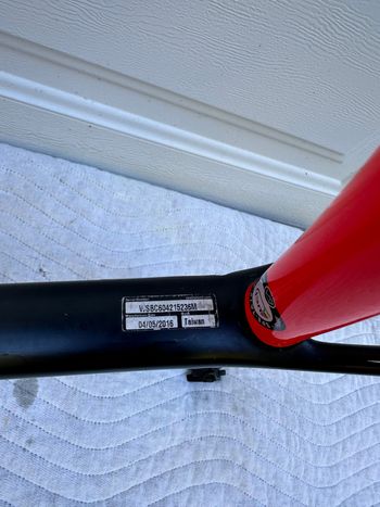 Used Specialized Sworks Frameset 2016 Road & Gravel, Red — image 8 of 9