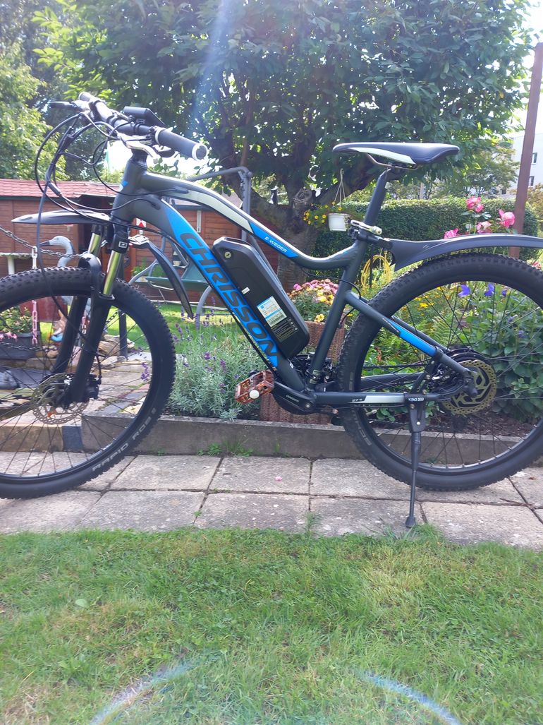 Used CHRISSON E-Weger 2019 Mountainbike, Grigio chiaro — image 2 of 7