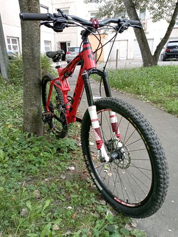 Gebrauchtes CUBE ams 130 race 2013 Mountainbike, Rot — Bild 14 von 14