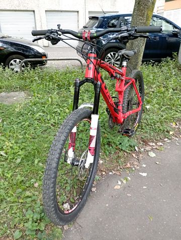 Gebrauchtes CUBE ams 130 race 2013 Mountainbike, Rot — Bild 13 von 14
