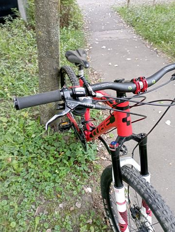 Gebrauchtes CUBE ams 130 race 2013 Mountainbike, Rot — Bild 6 von 14