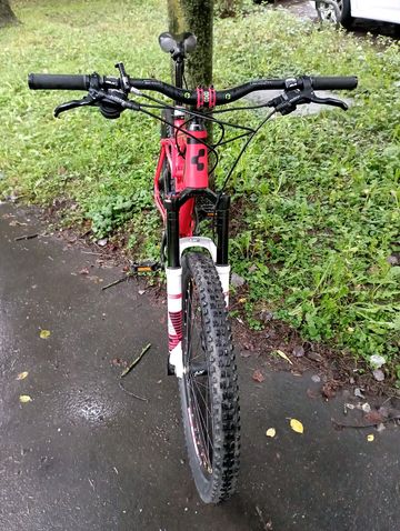 Gebrauchtes CUBE ams 130 race 2013 Mountainbike, Rot — Bild 2 von 14