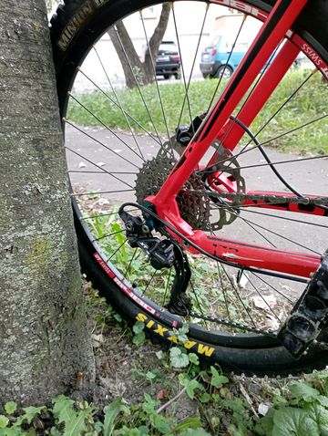 Gebrauchtes CUBE ams 130 race 2013 Mountainbike, Rot — Bild 7 von 14