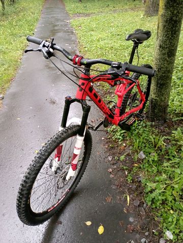 Gebrauchtes CUBE ams 130 race 2013 Mountainbike, Rot — Bild 5 von 14