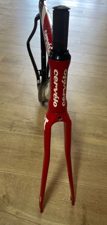 Used Cervélo Vroomen White Design Frameset 2010 Road & Gravel, Red — image 3 of 3