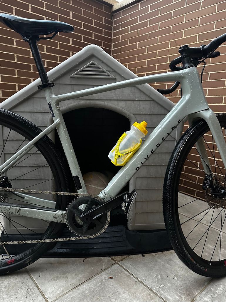 Used RIVERSIDE Carbon Gravel Bike GCR SRAM Rival Etap AXS / Fulcrum RR 900 Wheels 2023 2023 Road & Gravel, Light Gray — image 4 of 5