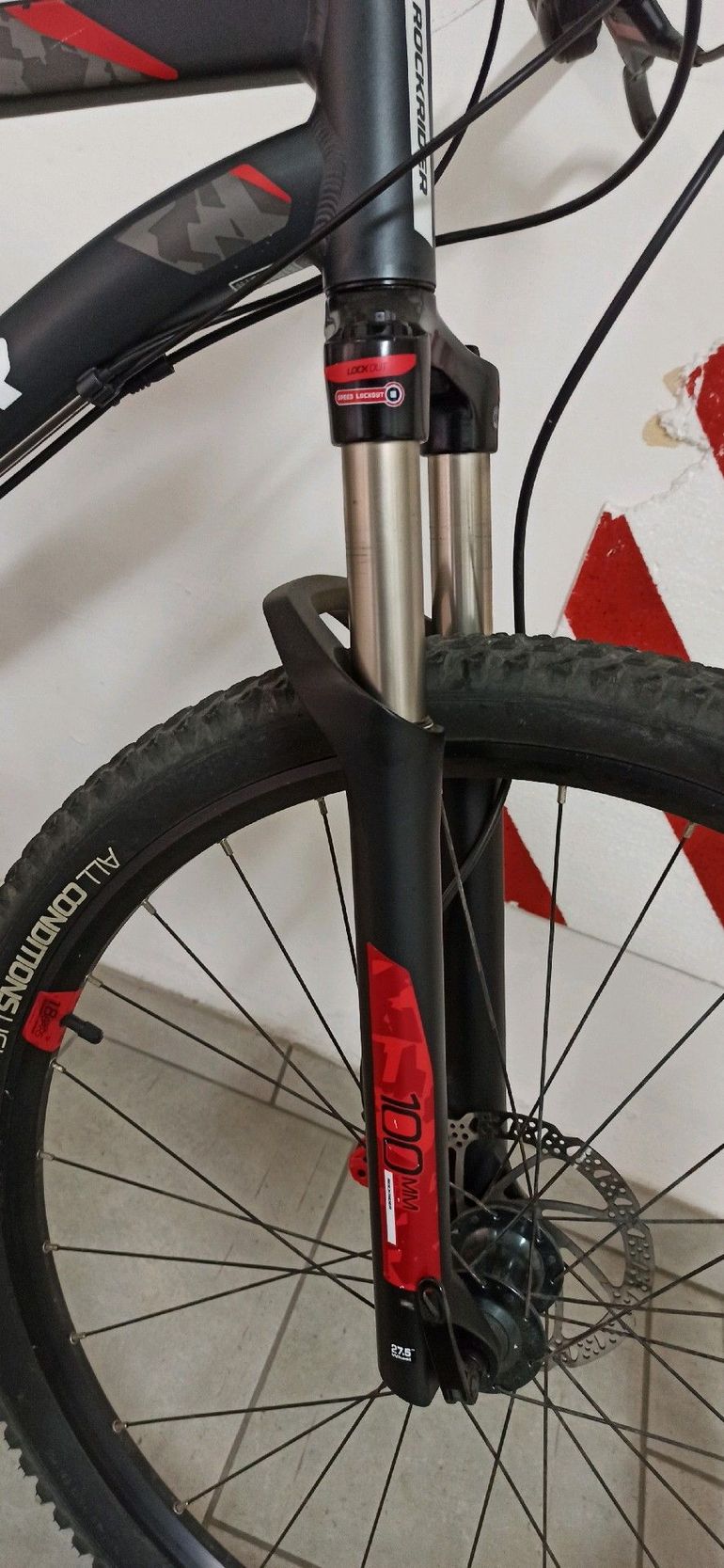 ROCKRIDER 27.5 Inch Mountain bike ST 540 2023 2023 Mountainbike usato, Nero — immagine 3 di 4