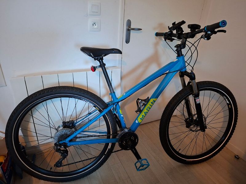 Used Marin bob cat trail 9.7 ltd blue série limitée 2017 Mountainbike, Blue — image 16 of 27