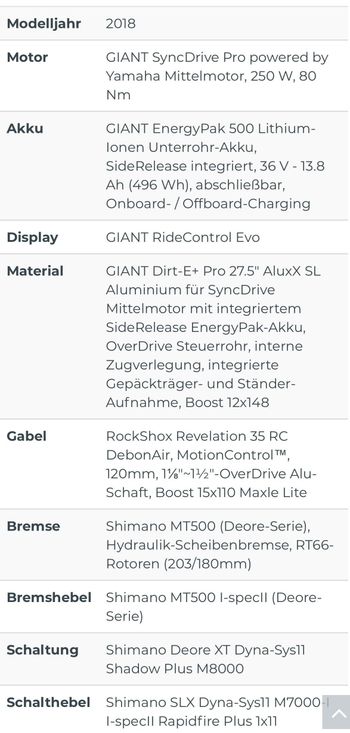Gebrauchtes Giant Dirt-E+ 1 Pro 2018 2018 Mountainbike, Orange, 27.5 — Bild 11 von 13