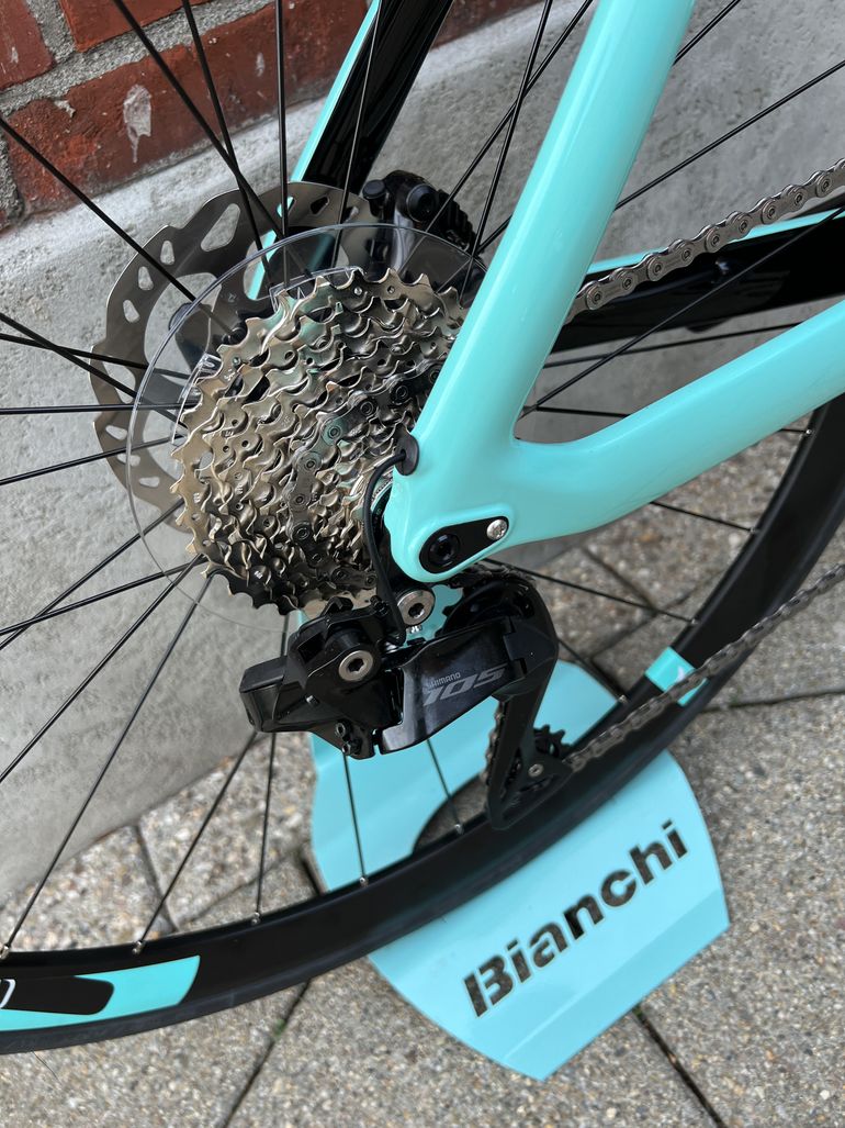 Used Bianchi Aria Disc Carbon 2023 Road & Gravel, Green — image 9 of 13