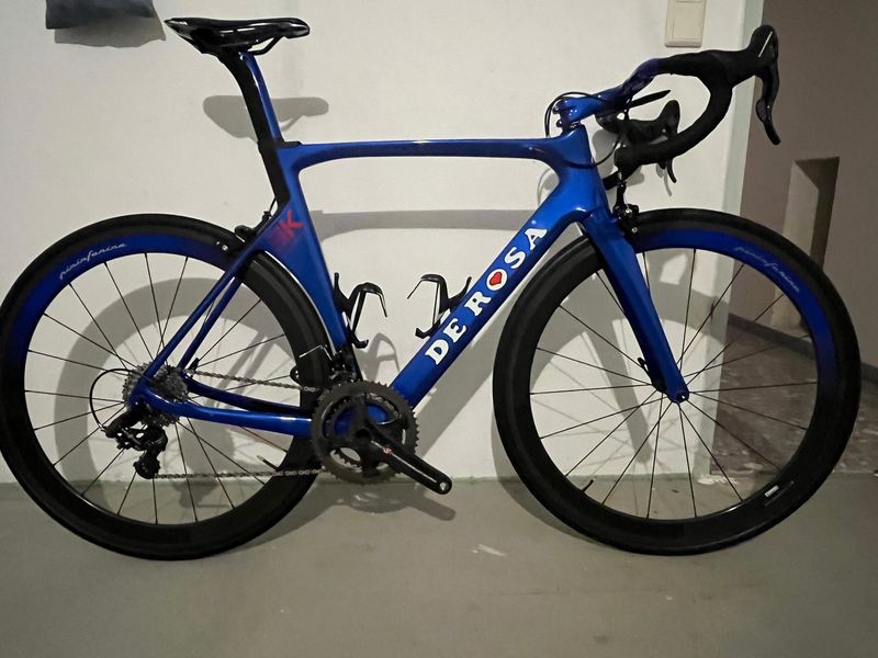 Used De Rosa SK Pininfarina Campagnolo Super Record 2019 Road & Gravel, Blue — image 1 of 25