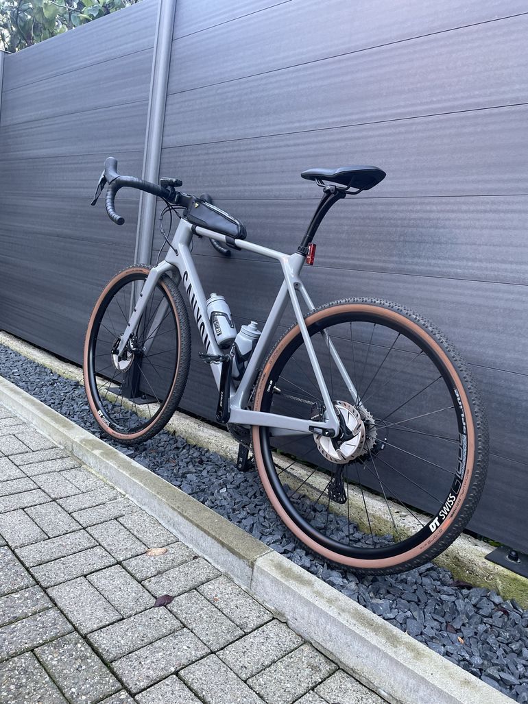 Used Canyon Grizl CF SL 8 2022 Road & Gravel, Light Gray — image 2 of 6