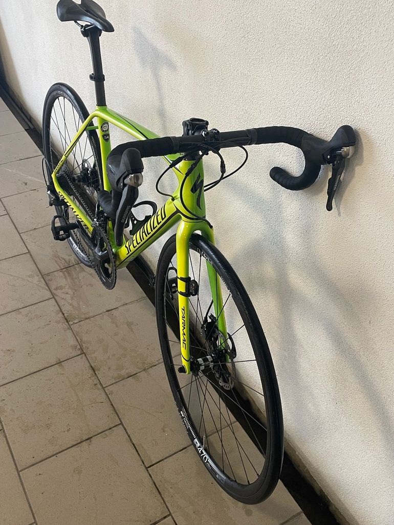 Used Specialized Tarmac Expert Disc 2017 2017 Road & Gravel, Green — image 2 of 5