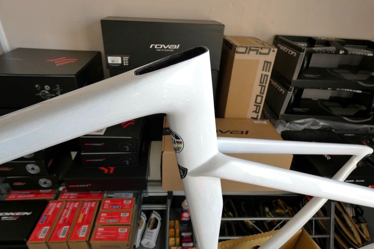 Used Specialized Tarmac SL7 Frameset 2022 2022 Road & Gravel, White — image 14 of 33