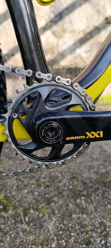 Used Niner AIR 9 RDO SRAM XX1 EAGLE GOLD 1 x 12V 2017 Mountainbike, Black — image 53 of 60