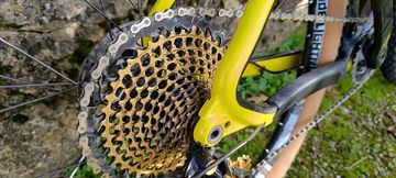 Used Niner AIR 9 RDO SRAM XX1 EAGLE GOLD 1 x 12V 2017 Mountainbike, Black — image 12 of 60