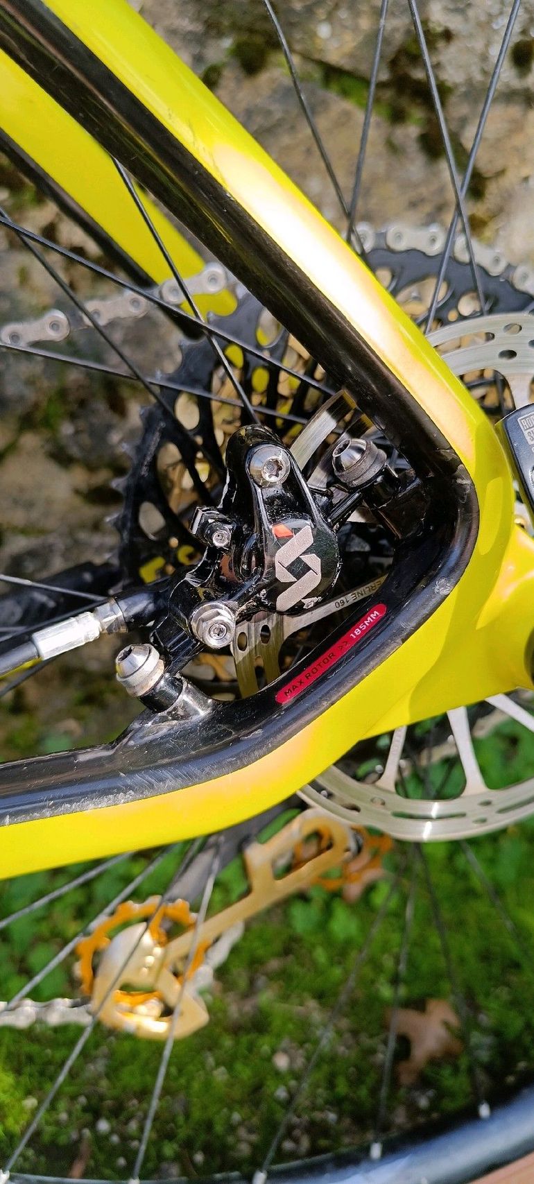 Used Niner AIR 9 RDO SRAM XX1 EAGLE GOLD 1 x 12V 2017 Mountainbike, Black — image 38 of 60