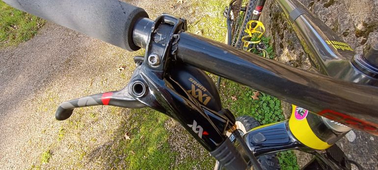Used Niner AIR 9 RDO SRAM XX1 EAGLE GOLD 1 x 12V 2017 Mountainbike, Black — image 24 of 60