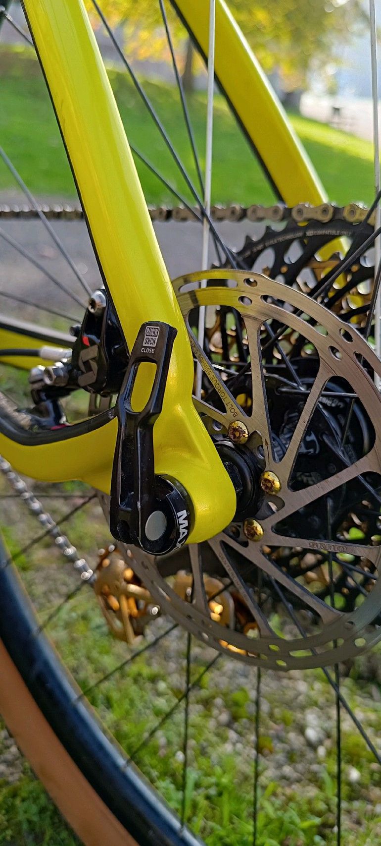 Used Niner AIR 9 RDO SRAM XX1 EAGLE GOLD 1 x 12V 2017 Mountainbike, Black — image 55 of 60
