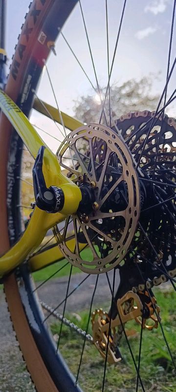 Used Niner AIR 9 RDO SRAM XX1 EAGLE GOLD 1 x 12V 2017 Mountainbike, Black — image 56 of 60