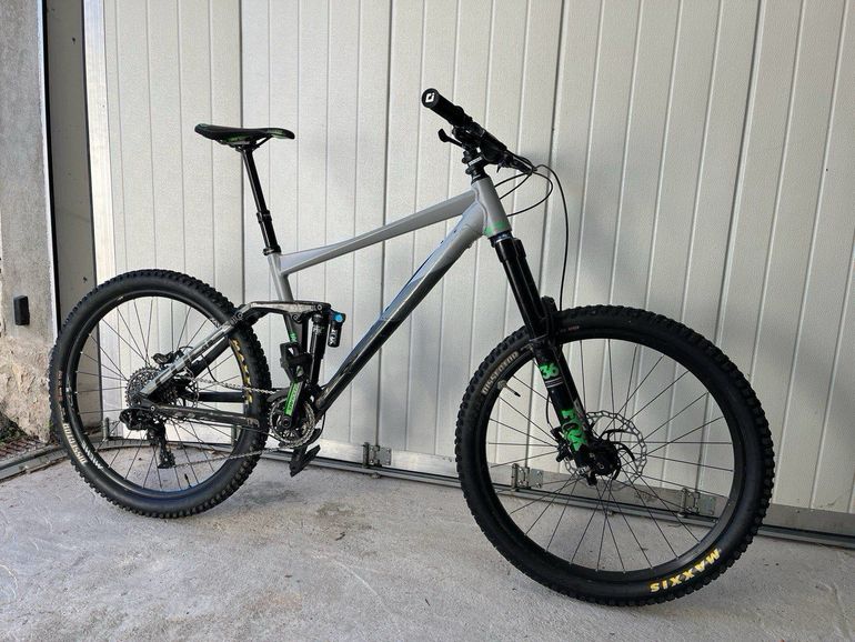 Used CUBE FRITZZ 180 HPA Race 27.5 2017 2017 Mountainbike, Light Gray, 27.5 — image 2 of 6
