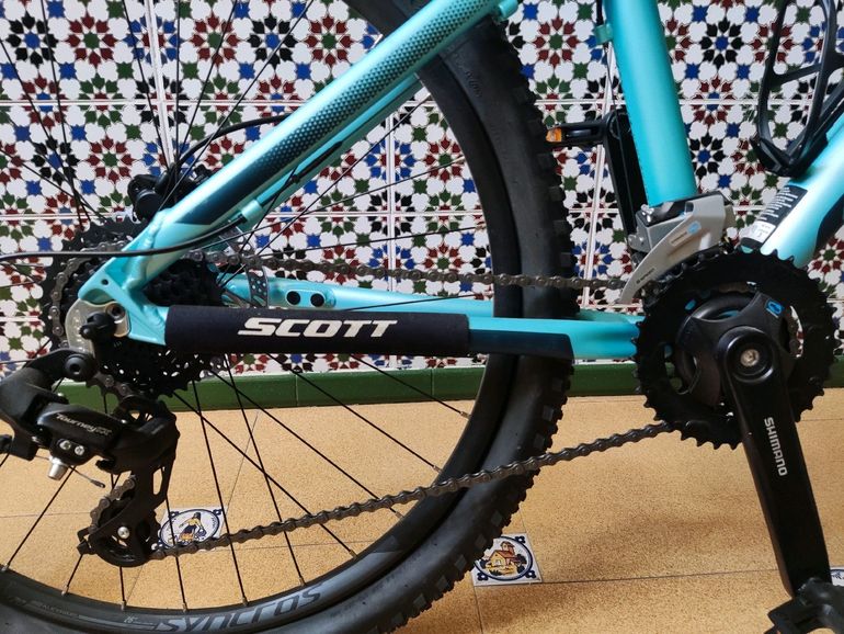 Used Scott Contessa 26 disc 2019 Mountainbike, Blue — image 4 of 6