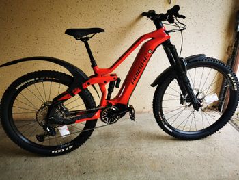 Used Haibike AllMtn CF 12 2022 2022 Mountainbike, Red, 29 — image 2 of 13