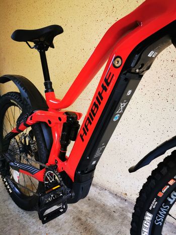 Used Haibike AllMtn CF 12 2022 2022 Mountainbike, Red, 29 — image 8 of 13