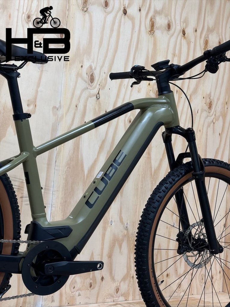 Used CUBE REACTION HYBRID RACE 750 2024 Mountainbike, Grün — image 12 of 14
