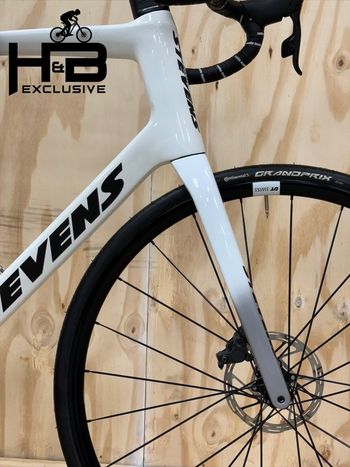 Used Stevens Izoard Pro Disc Carbon Sram Force AXS 2022 Road & Gravel, White — image 5 of 13
