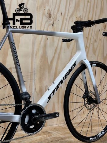 Used Stevens Izoard Pro Disc Carbon Sram Force AXS 2022 Road & Gravel, White — image 11 of 13